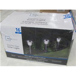 New 16 piece Stainless steel Solar Lights