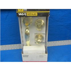 New keyed entry handset with knob