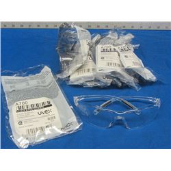 5 New Uvex a 700 CLEAR safety glasses