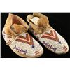 Image 1 : Pair of Sioux Indian Beaded Moccasins