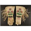 Image 1 : Vintage Rosebud Sioux Beaded Gauntlet Gloves