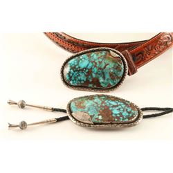 Large Matching Bolo & Belt Buckle