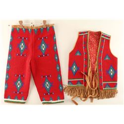 Sioux Indian Beaded Childs Outfit