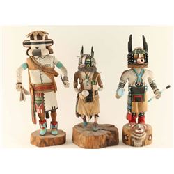 Lot of 3 Hopi Kachinas