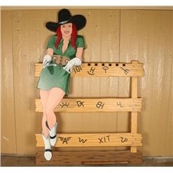 Western Handmade Pool Cue Rack