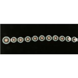 Zuni Sunface Concho Belt