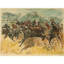 Hand Colored Etching