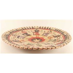 Large Figural Basketry Tray