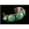 Image 2 : Old Pawn Cuff Turquoise Handmade Bracelet