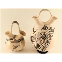 Lot of 2 Navajo Wedding Vessels