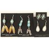 Image 1 : Lot of 4 Pairs Native American Earrings