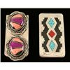 Image 1 : Lot of 2 Inlaid Sterling Silver Money Clips