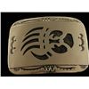 Image 1 : Navajo Sterling Bear Paw Belt Buckle