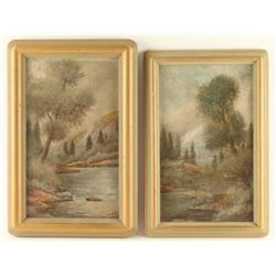 Lot of 2 Original Oils on Board