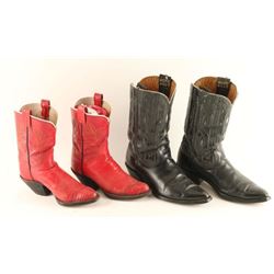 Two Pairs Cowboy Boots