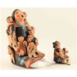 Lot of 2 Acoma Storytellers