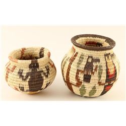 Collection of 2 Wounaan Baskets