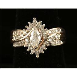 Diamond Cluster Ring
