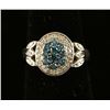 Image 1 : Blue & White Diamond Ring