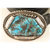 Image 2 : Sterling Silver & Turquoise Belt Buckle