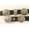 Image 3 : Ladies Sterling & Turquoise Concho Belt