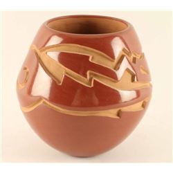 Pueblo Incised Carved Pot