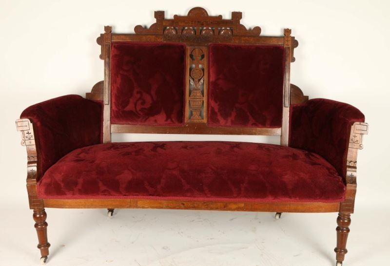 Eastlake Victorian Settee