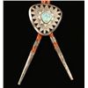 Image 1 : A. McCabe Sterling & Turquoise Bolo Tie