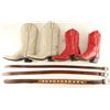 Image 1 : Two Pairs All American Made Cowgirl Boots