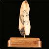 Image 1 : Scrimshaw Wolf Art Piece
