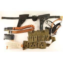 Large Lot of Gun Leather