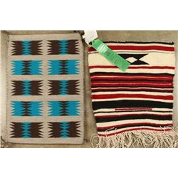 2 Small Navajo Sampler Rugs