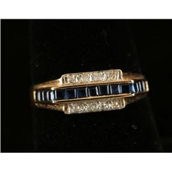 Diamond & Sapphire Band
