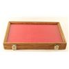Image 2 : Oak Red Velvet Lined Display Case