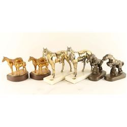 Three Sets of Metal Bookends