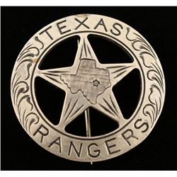 Old West Texas Rangers Law Badge