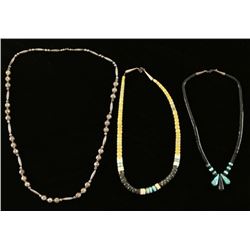Lot of 3 Native American Necklaces