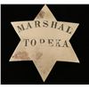 Old West Marshal Topeka Kansas Law Badge