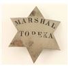 Image 3 : Old West Marshal Topeka Kansas Law Badge