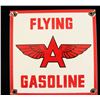 Image 1 : Vintage Porcelain Flying A Gasoline Pump Sign