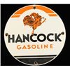 Image 1 : Vintage Porcelain Hancock Gasoline Pump Sign