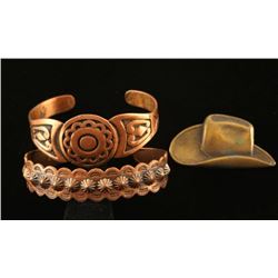 Lot of 2 Copper Bracelets