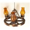 Image 2 : Wagon Wheel LIght Fixture