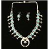 Image 1 : Turquoise Squash Blossom Necklace