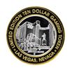 Image 1 : .999 Silver Las Vegas Club $10 Limited Edition Casino Gaming Token