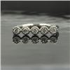 Image 1 : 14KT White Gold 0.29 ctw Round Cut Diamond Ring