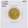 1907 $5 Liberty Head Half Eagle Gold Coin
