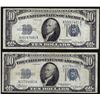 Image 1 : Lot of (2) 1934 $10 Silver Certificate Notes