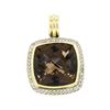 David Yurman Sterling Silver and 18KT Yellow Gold 25.00 ctw Smoky Quartz and Dia