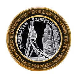 .999 Silver New York New York Hotel & Casino $10 Casino Limited Edition Gaming T